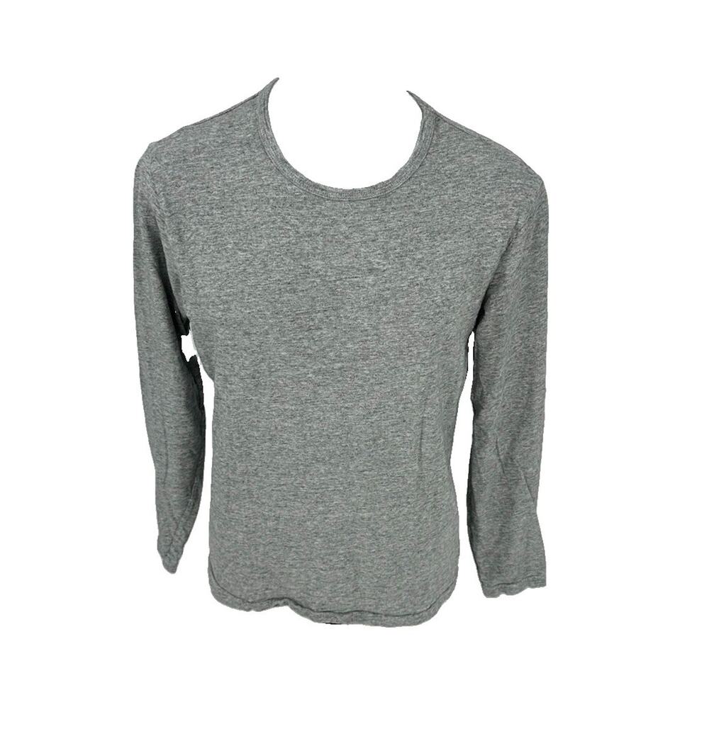 Alex Mill Medium Men Standard Long Sleeve T-Shirt Grey Slub Crewneck Tee W31